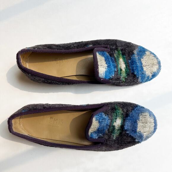 Artemis Kilim Ikat Print Loafer Handmade EU 38 - Picture 1 of 8